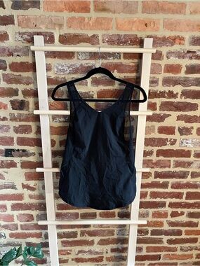 lululemon athletica Black Mesh-Back Tank Camisole